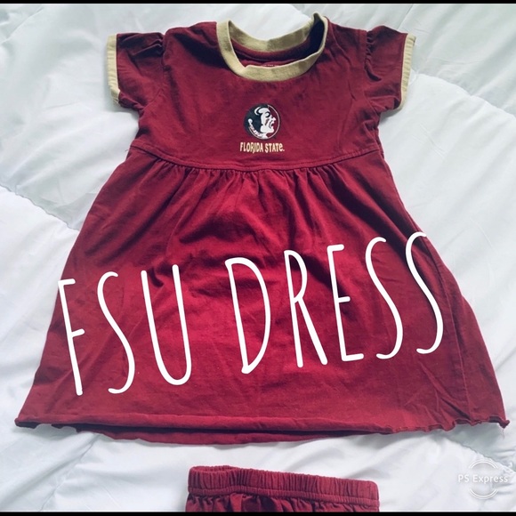 NEW, Girl’s, FSU short sleeve Dress and Bloomers, Size 3-6 months - Picture 1 of 3